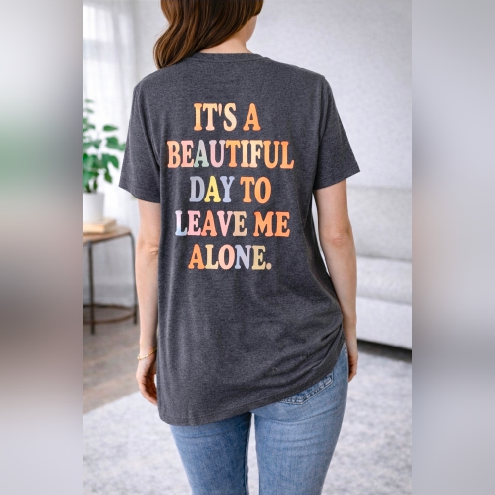 Shein Graphic T-Shirt with Colorful Text